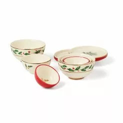 Lenox Set Dinnerware Luna 8Pc Mini Holiday Nesting -Lenox The Christmas Shop Sales 894180 w12