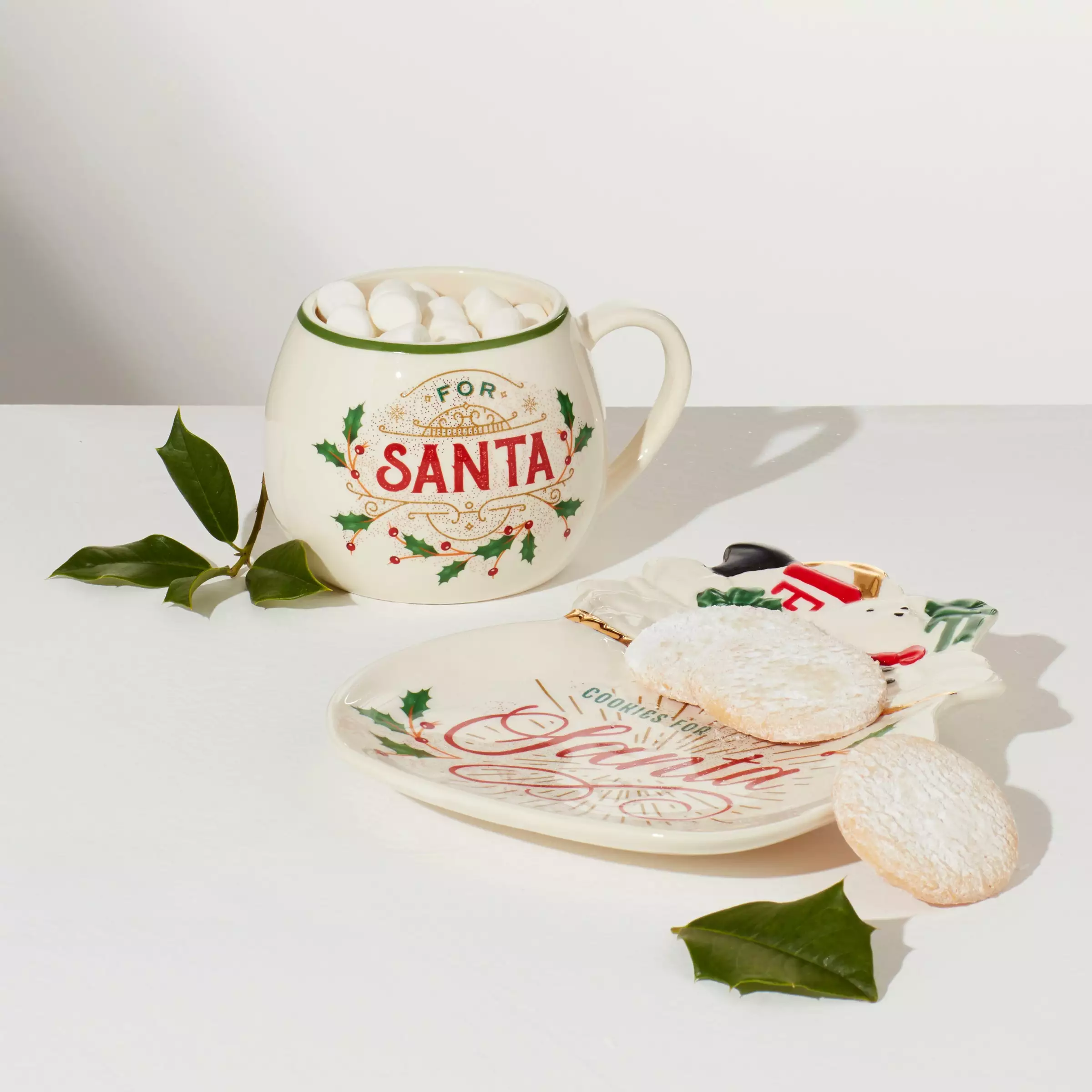 Lenox Set Cookie Santa 2Pc Holiday 4 Lenox Set Cookie Santa 2Pc Holiday - Image 2