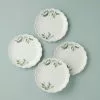 Lenox Set Accent Plates, Berry Perle 4 French -Lenox The Christmas Shop Sales 894193 W10