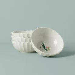 Lenox Set Bowls, Perle Berry 4 All-Purpose French