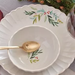 Lenox Set Plates, Perle Berry 4 Dinner French -Lenox The Christmas Shop Sales 894195 w11