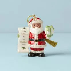 Lenox Ornament List Santa African American